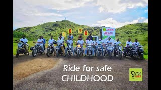 Ride For Safe Childhood  CHILDLINE India Foundation [upl. by Halimaj]