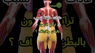 عادات خاطة تتسبب فى تراكم الدهون فى البطن والارداف دايت صحه shortsvideo [upl. by Festatus]