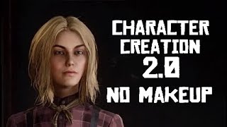 Create Female Character 20 No Makeup in Red dead Online [upl. by Figge540]