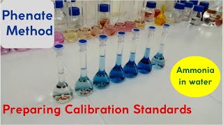 Phenate Method Preparation of calibration standards amp sample  Measurement of Ammonia in water [upl. by Anirahtak]