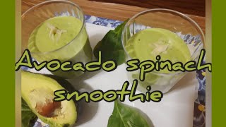 Avocado spinach healthy smoothie  Avocado smoothie recipes for weight loss  smoothie [upl. by Aehsal58]