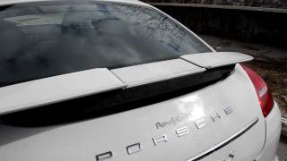 Apertura spoiler posteriore Porsche Panamera Turbo S [upl. by Frannie920]