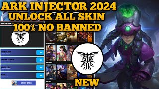 NEW ARK INJECTOR 2024 NO PW  INJECTOR ML  APK UNLOCK ALL SKIN MOBILE LEGENDS [upl. by Guthrey]