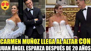 CARMEN MUÑOZ finalmente SE CASÓ con JUAN ÁNGEL ESPARZA pero la tundieron por un detalle en SU LOOK😱 [upl. by Drofiar717]