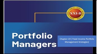 NISM XXIB FIXED INCOME PORTFOLIO MANAGEMENT STRATEGIES [upl. by Jeanine745]