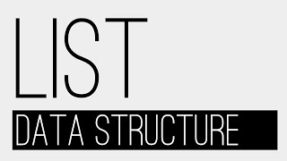 List  Data Structure [upl. by Eddi939]