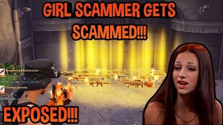 Girl Scammer Gets Scammed Fortnite PVE MUST WATCH [upl. by Asilat]