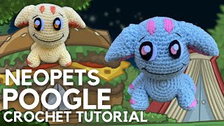 NEOPETS POOGLE CROCHET TUTORIAL  FREE AMIGURUMI PATTERN [upl. by Aznaed]