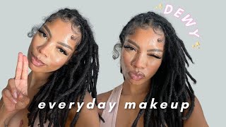 ✨DEWY✨ everyday makeup look  therealcholey [upl. by Keemahs535]