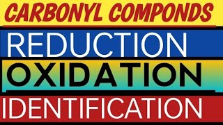 OXIDATION Reduction ALDEHYDESKETONES [upl. by Loren]