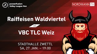 Austrian Volley League Herren Spiel zwischen URW Raiffeisen Waldviertel vs VBC TLC Weiz [upl. by Anaer]