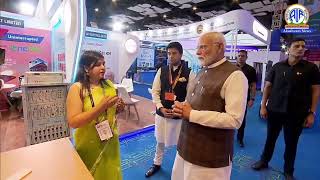 PM Narendra Modi Visits Exhibition Stalls at ITU WTSA 2024  Highlights from New Delhi [upl. by Margaret213]