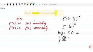 Discuss the monotonicity of the following functions 12x [upl. by Revell951]