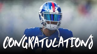 Odell Beckham Jr Congratulations ft Post Malone 2017 Giants Highlights ᴴᴰ [upl. by Asum215]