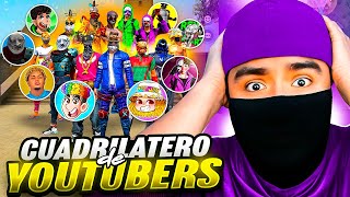 JUGUE UN CUADRILÁTERO CON LOS YOUTUBERS MÁS FAMOSOSOS DE FREE FIRE  TERMINO MUY MAL [upl. by Sheffy]