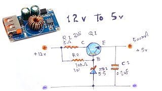 12v To 5v Converter Circuit Diagram [upl. by Nawud]