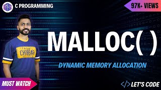 Malloc in C Programming  Dynamic Allocation [upl. by Mundy872]