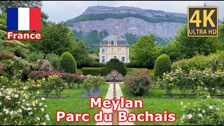 Meylan Grenoble 4K 🌹 🌷 Balade au magnifique Parc du Bachais avec sa Roseraie [upl. by Aikkin946]