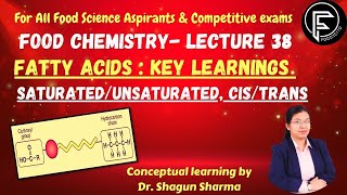 Fatty acids SaturatedUnsaturated CisTrans Foodscito [upl. by Lusa813]