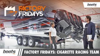 Factory Fridays Cigarette Racing Teams 🏁 Boat Building Process  EP 9 [upl. by Annekim]