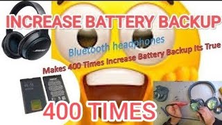 How To Increase Battery Backup of headphone  Bluetooth headphones battery backup viralvideos [upl. by Radman]