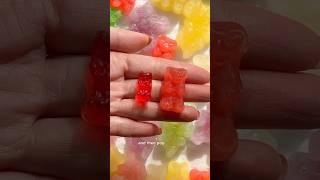 Trying the Frozen Gummy Bear Recipe Hack so you don’t have to 😬 gummybear gummies recipe [upl. by Fechter959]