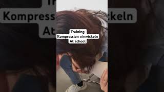 Training Kompression einwickeln vlog medicalstudent shortvideo [upl. by Vivien]