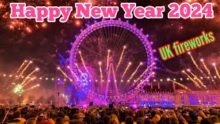 London fireworks 2024  uk fireworks 2024  Happy New Year 2024  UK Tamizhanda [upl. by Irehs]