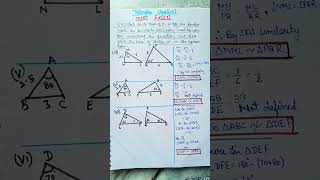 Class10Similarity of Trianglencertchapter6Ex63Q1which pair of🔺️s are similarshortsfeed [upl. by Mcgean]