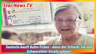 Seniorin kauft Bahn Ticket dann der Schock Sie soll Schwarzfahr Strafe zahlen [upl. by Leksehcey]