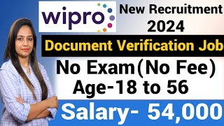 Wipro Recruitment 2024WIPRO Work From Home Jobs 2024Wipro Vacancy 2024Govt Jobs oct 2024 [upl. by Yornek778]