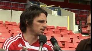 20090710 Jonathan Douglas signs for Swindon Town [upl. by Goldshell646]