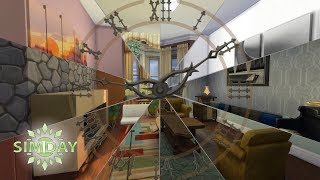 The Sims 4 Room Build Time Travel with a Living Room No CC [upl. by Pinto597]