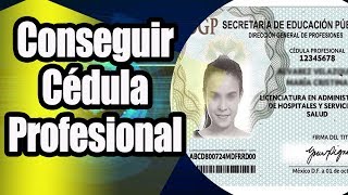 Como conseguir la Cedula Profesional Paso a Paso [upl. by Hgeilhsa]