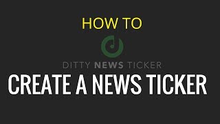 How to Add a News Ticker in WordPress [upl. by Daney]