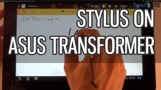 Using a stylus pen with the Asus Transformer Prime tablet [upl. by Waldack]