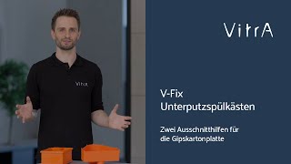 VFix Unterputzspülkästen Zwei Ausschnitthilfen für die Gipskartonplatte [upl. by Swec]