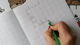 7 Lenchaînement des lettres en écriture cursive [upl. by Ileek]