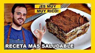 🔶 Como hacer tiramisú casero sin huevo y sin queso receta vegana fácil y saludable [upl. by Aztirak]