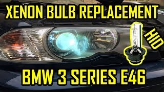 BMW E46 Xenon Bulb HID Replacement [upl. by Him280]