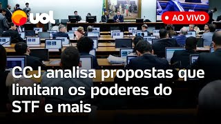 CCJ da Câmara analisa propostas que limitam os poderes do STF e mais pautas assista ao vivo [upl. by Belvia]