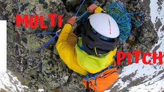 Multi Pitch Rope Climbing Flüelapass  Piz Schneeland [upl. by Sillyrama151]