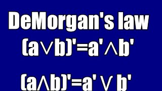 Demorgans Law Complementary Lattice Discrete Mathematics maths algebra computerscience cse [upl. by O'Carroll70]