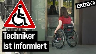 Realer Irrsinn Fitnessprogramm für RolliFahrerin  extra 3  NDR [upl. by Neirad]