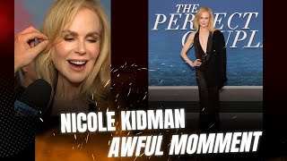 Nicole Kidman forced to stop midinterview after awful moment at The Perfect Couple premiere [upl. by Oicnoel8]