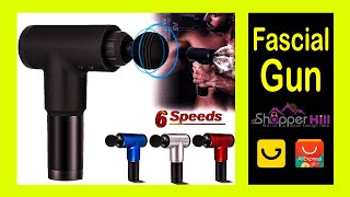 Gym Fitness Fascial Gun Therapy Body Massage Guns 6 Gears Muscle Massager  Shopperhill Reviews [upl. by Talya488]