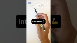 Les intervalles en Seconde  shorts mathématiques maths lycée collège spémaths révision prof [upl. by Meeharbi]