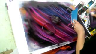 Spray paint art  Bawadi mall [upl. by Ahsito]