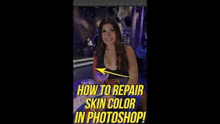 How To REPAIR Skin Color In Photoshop photoshop skincolor shorts [upl. by Ahsimaj]