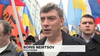 Thousands attend antiwar protests in Moscow [upl. by Chapel]